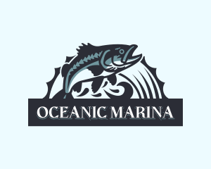 Fish Fishery Fisherman logo design