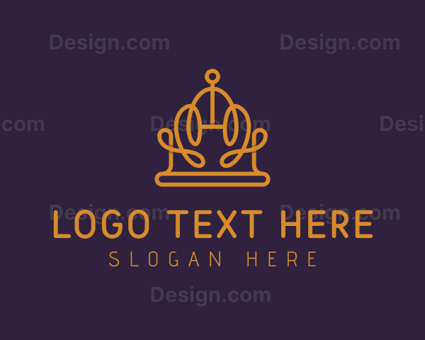 Expensive Geometric Crown Logo