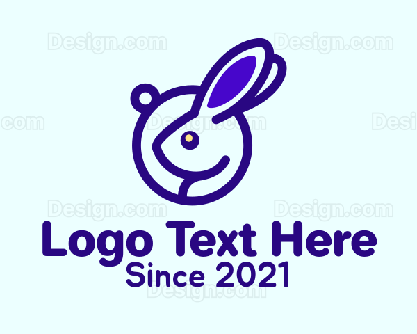 Minimalist Cute Bunny Logo