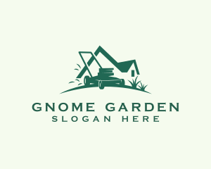 Lawn Mower Gardening logo design