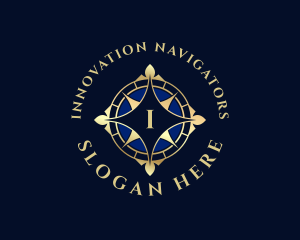 Luxury Compass Locator logo design