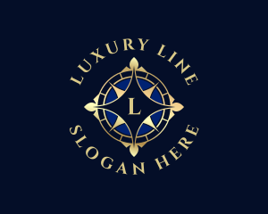 Luxury Compass Locator logo design