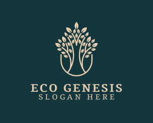 Eco Tree Plant logo design