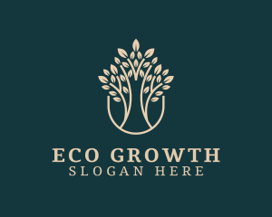 Eco Tree Plant logo design