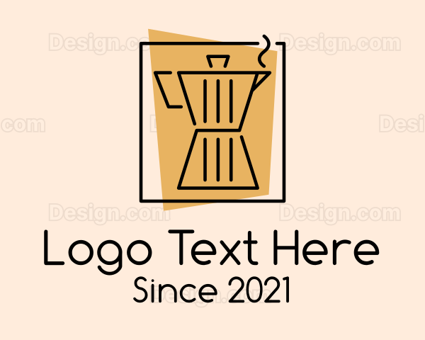 Simple Coffee Maker Logo