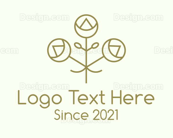 Minimalist Decorative Flower Logo