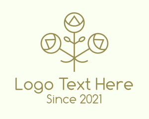 Minimalist Decorative Flower logo design