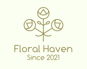 Minimalist Decorative Flower logo