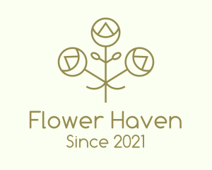 Minimalist Decorative Flower logo