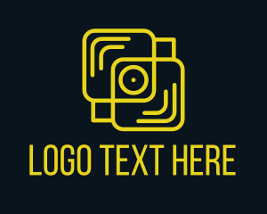 Disk - Yellow Mobile Device logo design