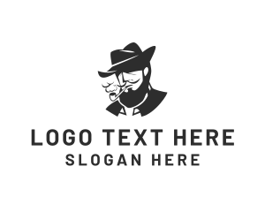 Tobacco Pipe Beard logo