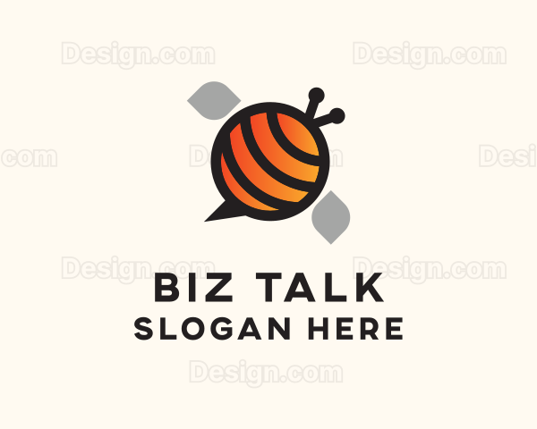 Honey Bee Chat Logo