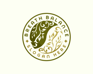 Yin Yang Balance Natural logo design