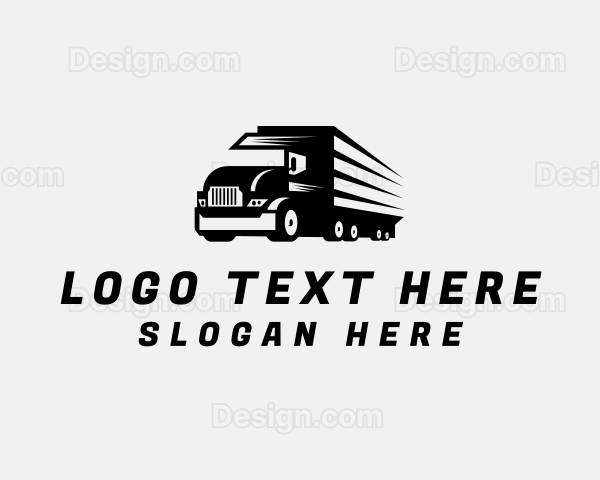 Logistics Delivery Truck Logo