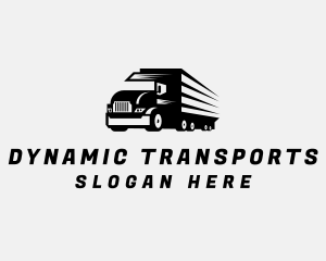 Logistics Delivery Truck logo design