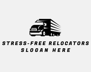 Logistics Delivery Truck logo design