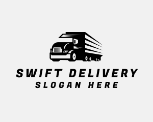 Logistics Delivery Truck logo design