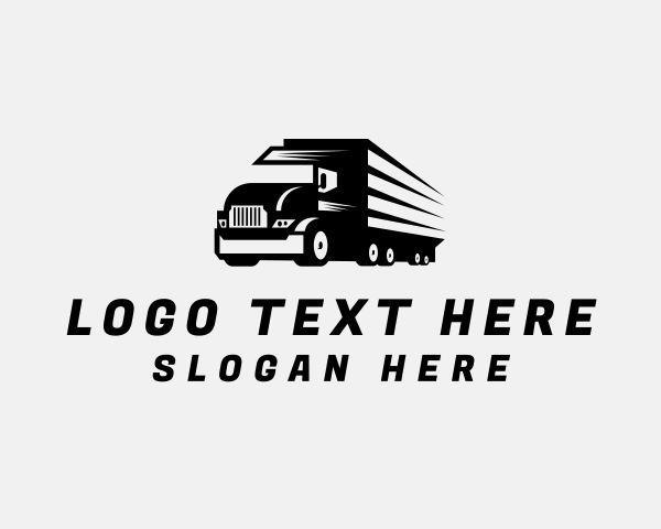 Logistics Delivery Truck logo