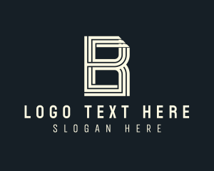 Generic Stripe Bistro Letter B logo
