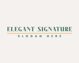 Elegant Minimalist Company logo design