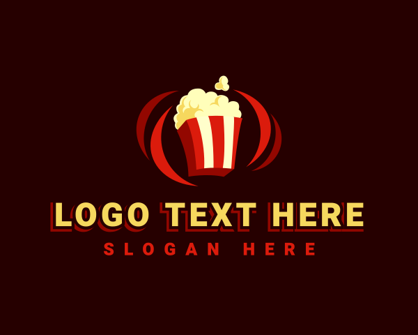Popcorn logo example 4