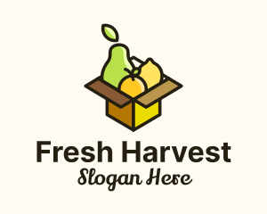 Healthy Fruit Box logo design