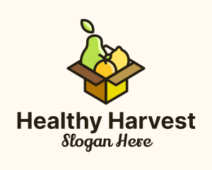 Healthy Fruit Box logo design