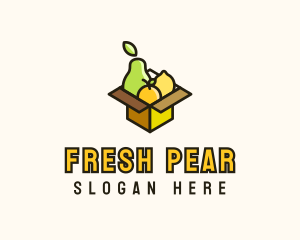 Healthy Fruit Box logo design