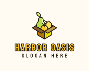 Healthy Fruit Box logo design