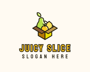 Healthy Fruit Box logo design