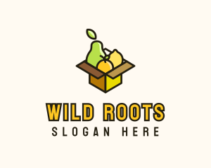 Healthy Fruit Box logo design