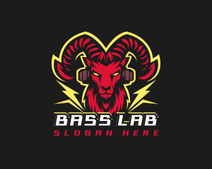 Lightning Bolt Ram logo design