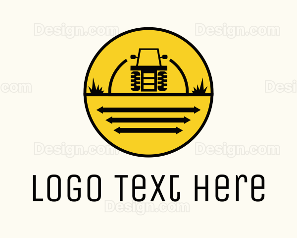 Tractor Farm Field Logo