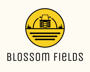 Tractor Farm Field  logo design