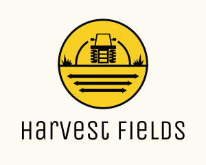 Tractor Farm Field  logo design