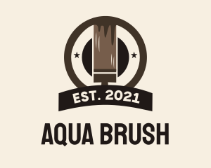 Brush Painting Home Improvement logo design