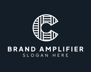 Modern Pattern Brand Letter C logo design