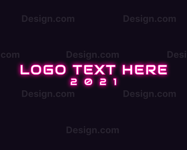 Glowing Technology Startup Logo