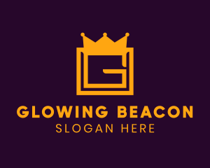 Golden Crown Letter G logo design