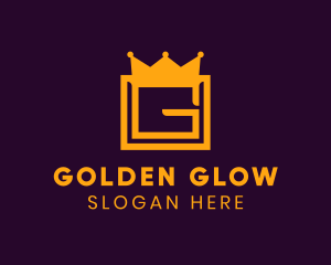 Golden Crown Letter G logo design