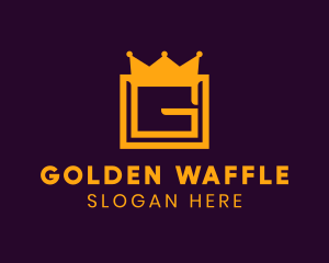 Golden Crown Letter G logo design