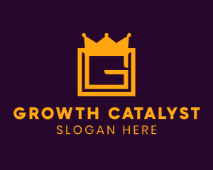 Golden Crown Letter G logo design