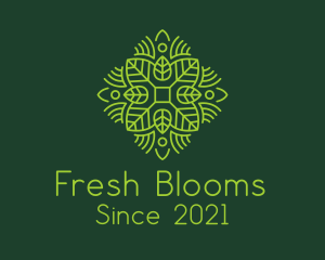 Green Spring Leaf logo design