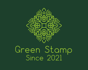 Green Spring Leaf logo design