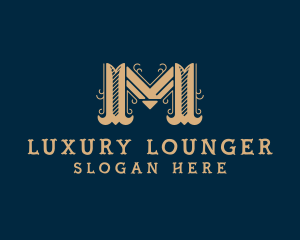 Art Deco Boutique Letter M Logo