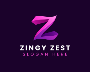 3D Creative Abstract Letter Z logo design