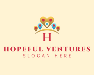 Heart Pin Crown logo