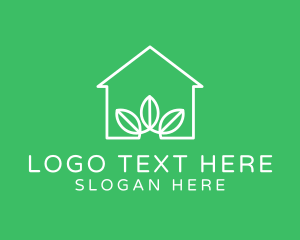 Minimalist Eco House logo