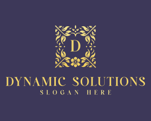 Elegant Flower Boutique logo design