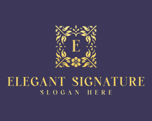 Elegant Flower Boutique logo design